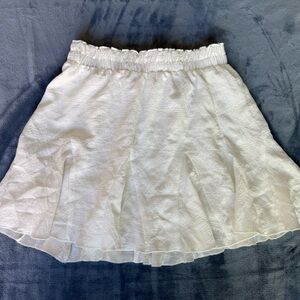 Forever 21 White Skater Skirt